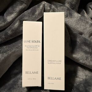 Bellame Luxe Soleil SPF 50 and Dream Luxe Sleeping Mask Set - Cream